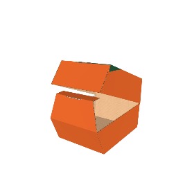 PIZZA汉堡盒130x55x130mm